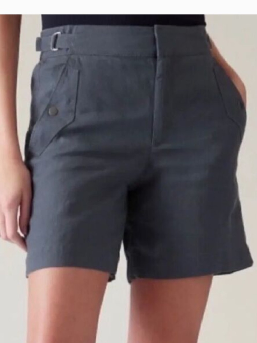 Athleta voyager linen shorts nwt size 8